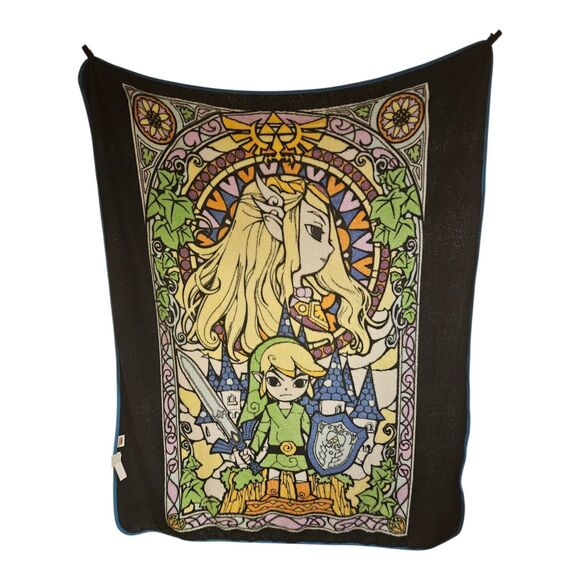 The Legend Of Zelda The Wind Waker Plush Blanket Comfy Soft Throw  60" x 50" - Picture 2 of 4